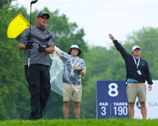 Phil Mickelson after driving from tee box.JPG