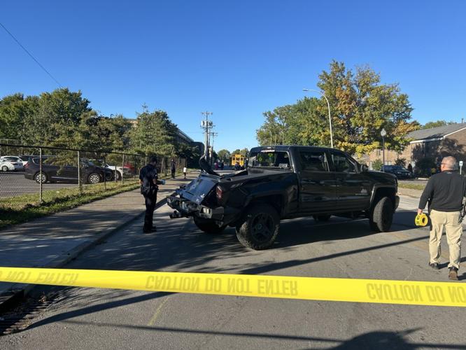 Car crash involving JCPS bus 1830 - 10.8.24