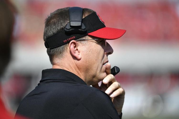 Louisville head coach Scott Satterfield against Virginia.jpeg