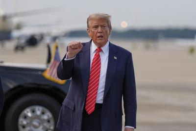Trump on June 25 after arriving at Joint Base Andrews
