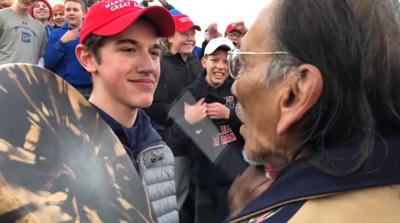 Student mocks Native American at march in DC