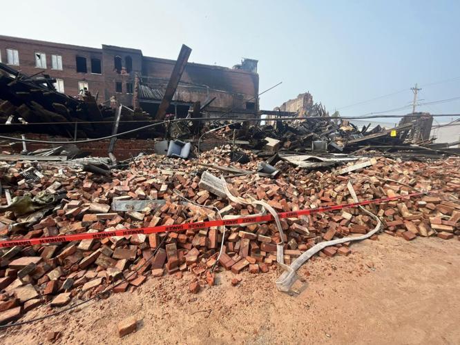 Smoketown warehouse destroyed in fire. WDRB photo (June 15, 2013)