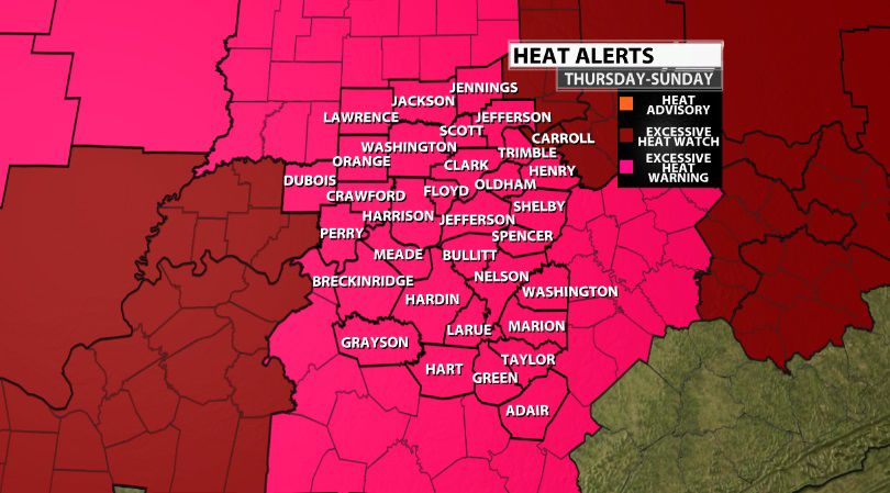 RARE Excessive Heat Warning Issued | Weather Blog | wdrb.com