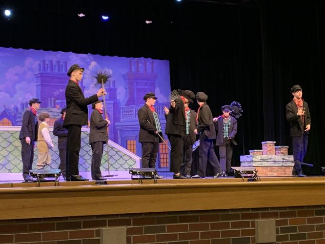 Chimney sweepers performing during Mary Poppins - Keith Kaiser - 3.8.23