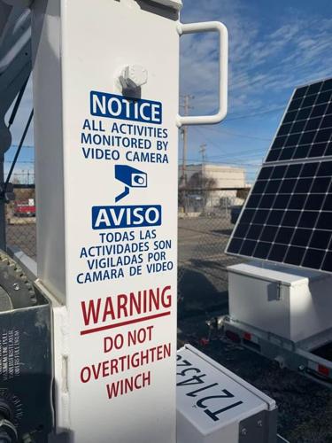 Security camera unit notice