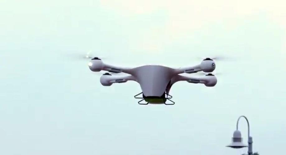 Debut flight of UPS drone 'airline' - UPS Flight Forward