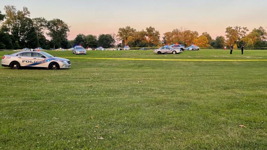 LMPD at Shawnee Park shooting on July 10, 2022