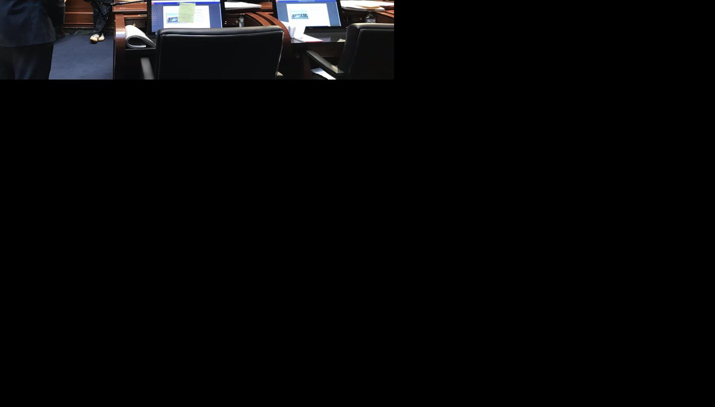 LAWRENCE SMITH INTERVIEWING CHRIS MCDANIEL IN FRANKFORT - COURTESY DAMON THAYER ON TWITTER 4-1-2020.jpg
