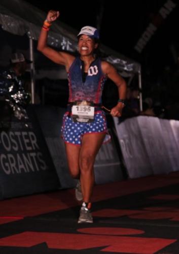 Annettee Melecio running