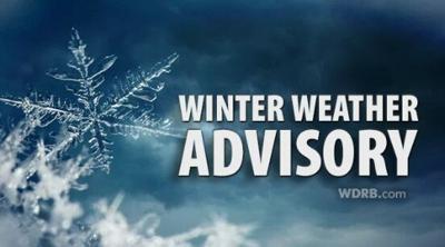 Winter Weather Advisory and Winter Storm Watch Issued for Friday Snow