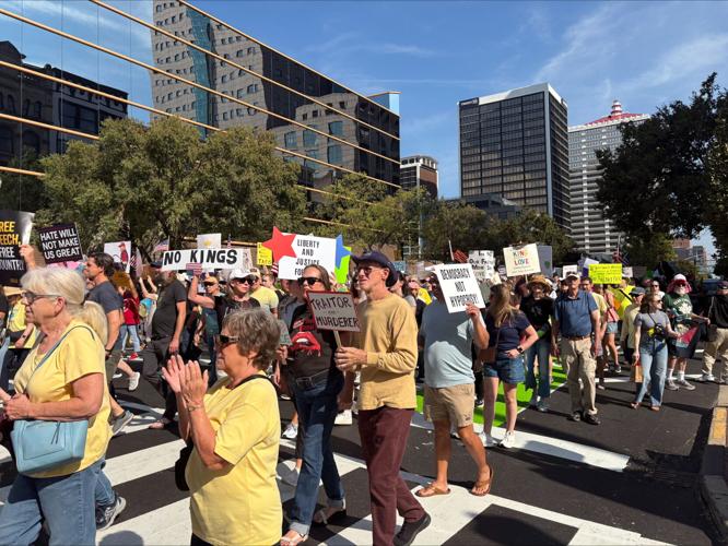 No Kings Protest in downtown Louisville