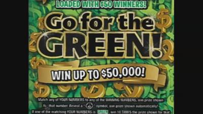 Go for the Green scratch-off ticket