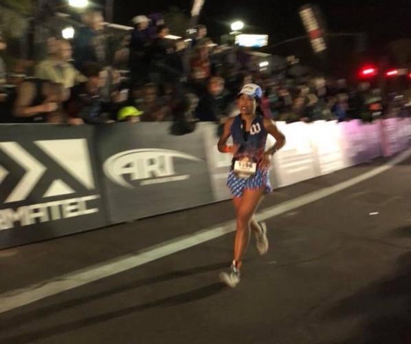 Runner in Ironman competition