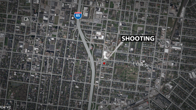 Map of East Oak Street Shooting
