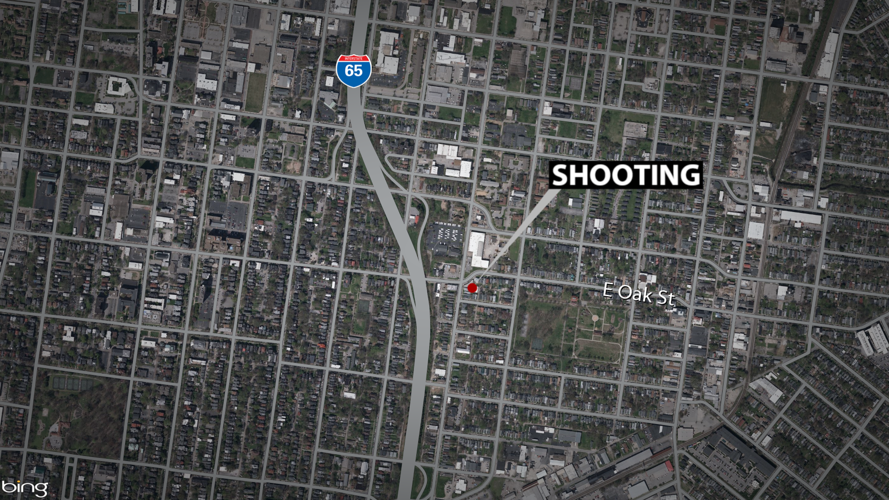 Map of East Oak Street Shooting