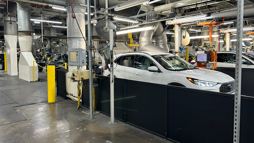 Ford vehicle on production line at Louisville Assembly Plant