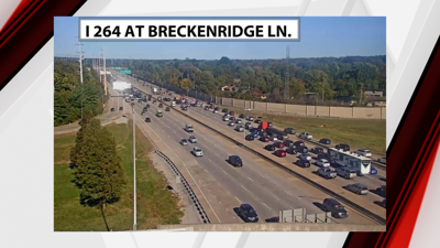 I-264 eastbound blocked by multi-vehicle crash