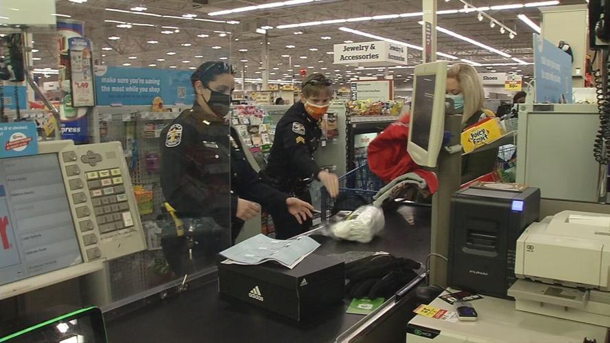 Shop with Cop - Officers at checkout