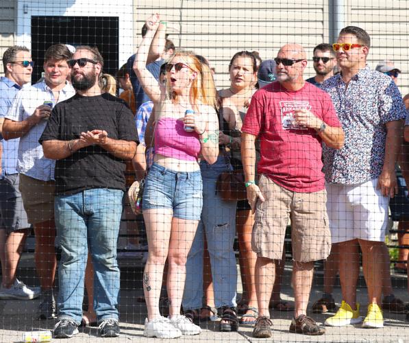 Crowd shows support after a Dainty is hit.JPG