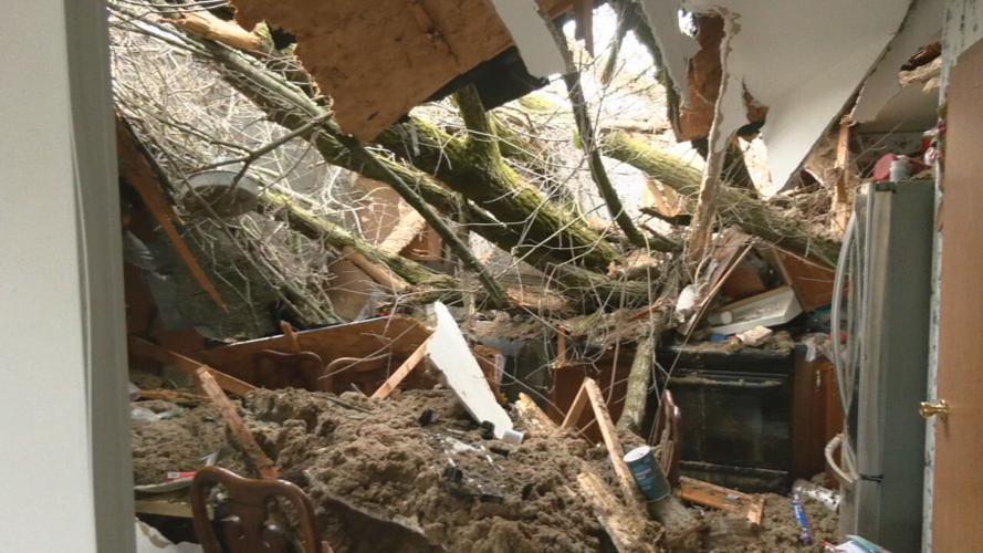 Tornado damage from Milton, Kentucky 2024