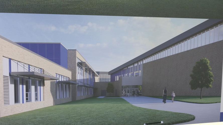 A rendering for the new Charlestown Elementary School