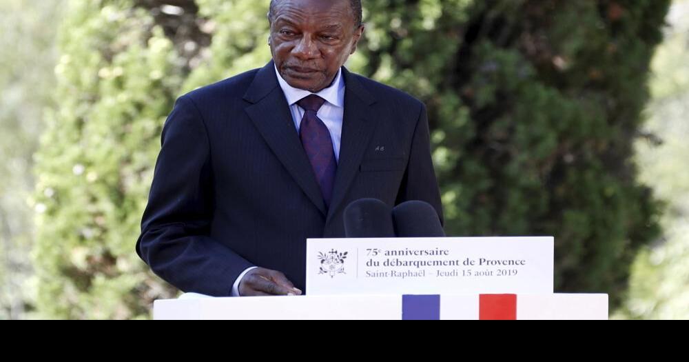 Guinean President Alpha Conde delivers a speech.jpeg |  | wdrb.com->すべての結果