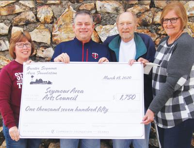 - Seymour Arts Council received $1,750 last week from the Greater Seymour Area Foundation