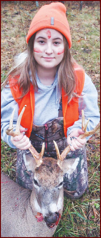 - Mylee Gadberry harvested  8-point deer