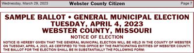 - Elections arrive next Tuesday, April 4