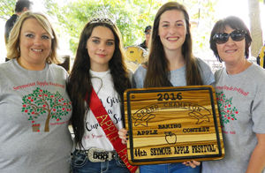 Grand champion of the festival's apple-pie baking contest