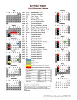 - 2022-2023 Seymour’s School Calendar