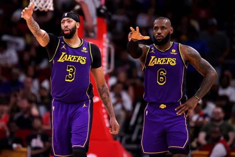 Lakers' LeBron James giving No. 23 jersey number to Anthony Davis