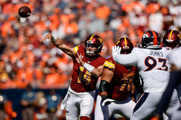 Commanders QB Sam Howell has mistake-free game, earns first career road win  in Denver