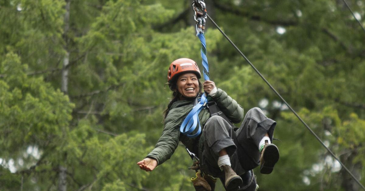 Soaring above the trees: 9-line course delivers high-flying fun ...