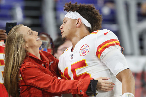 Brittany Matthews, Baby Sterling Cheer on Patrick Mahomes: Photos