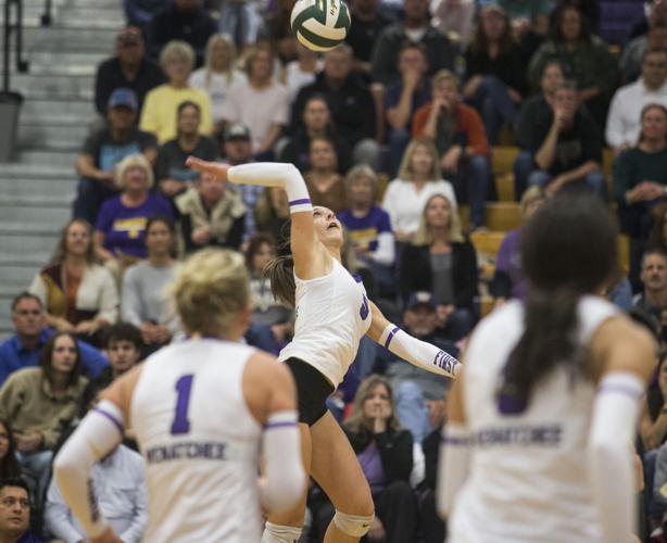 Photo gallery Wenatchee volleyball sweeps Moses Lake in three sets