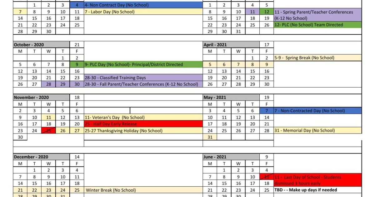 Wenatchee School District Calendar 2025 Cheryl Tabbitha