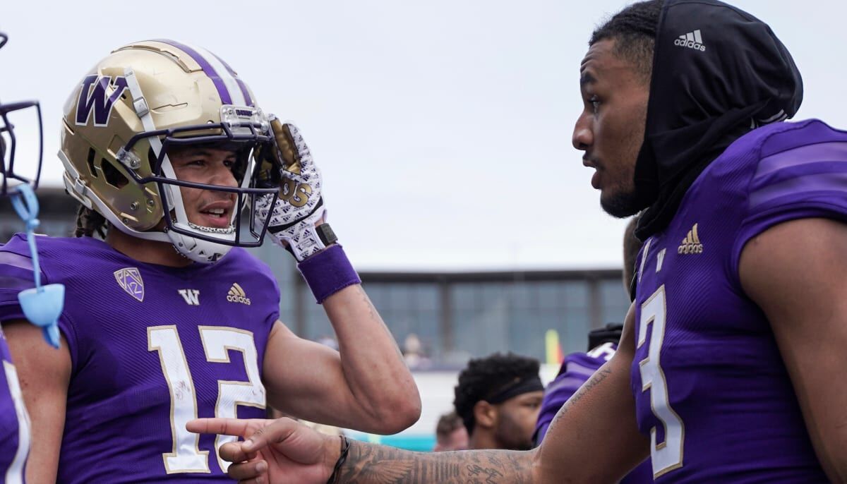 Why do the Washington Huskies wear their jersey numbers? 'No. 1