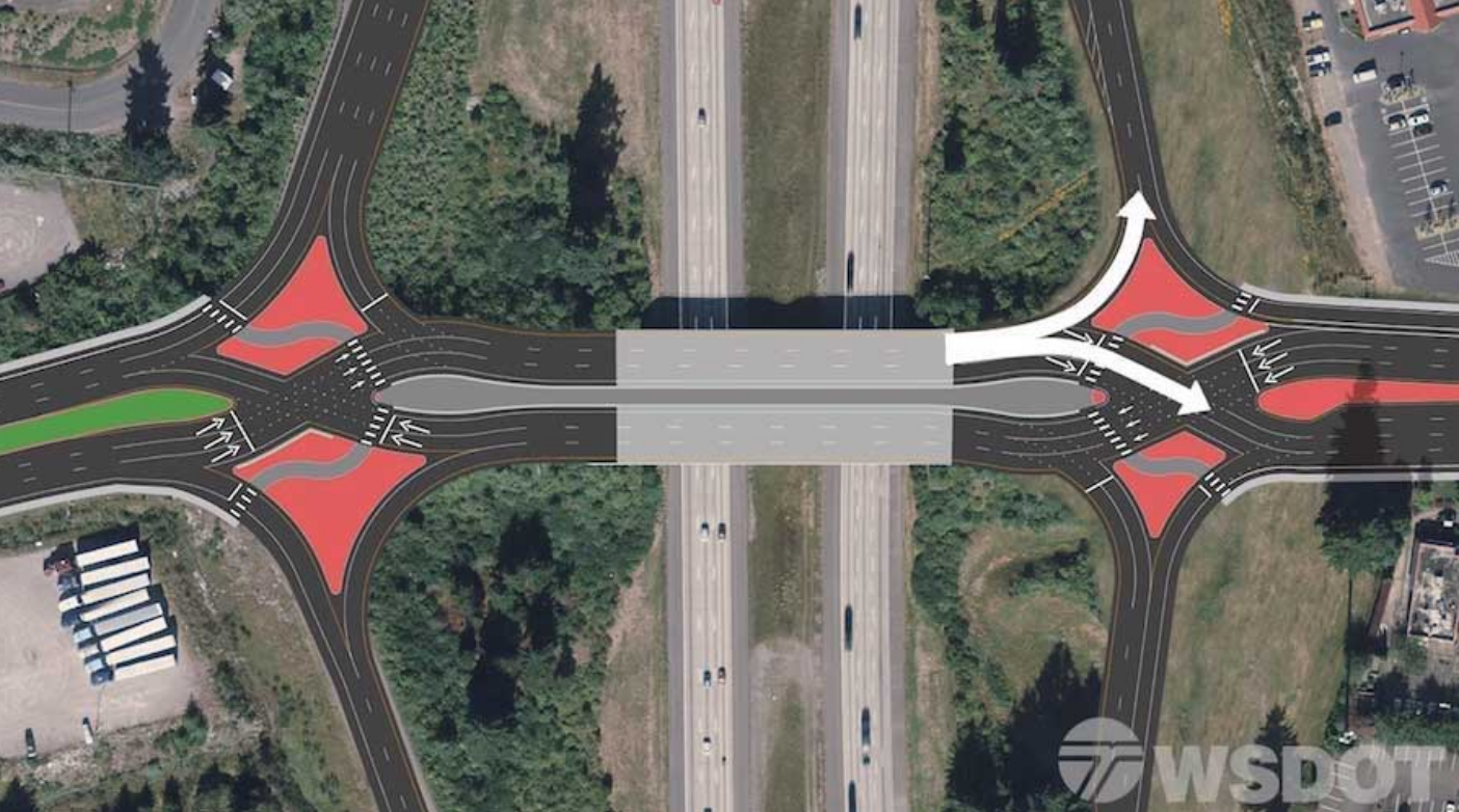 A novel I-5 interchange in Lacey lets motorists drive on the left side of the road - Vimarsana News