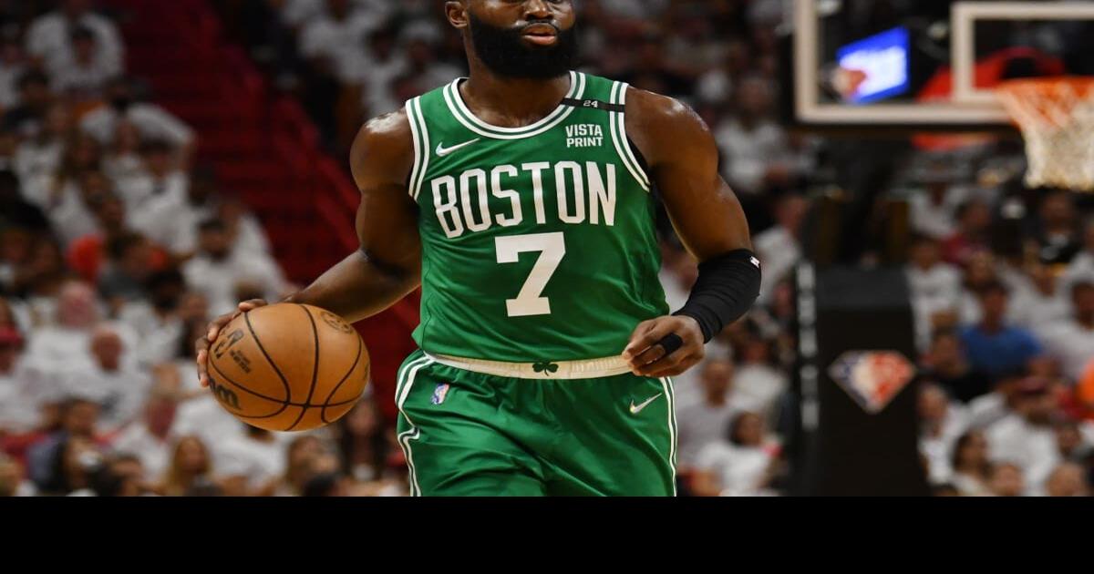 Jaylen Brown - Boston Celtics - Game-Worn City Edition Jersey - Recorded a  29-Point Double-Double - 2023 NBA Playoffs
