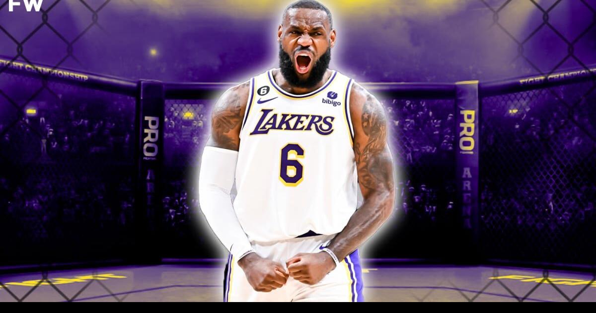 Download Lebron James Purple Lakers Jersey Wallpaper