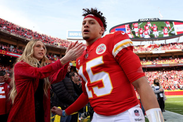 Brittany Matthews reacts to Chiefs loss to the Bengals