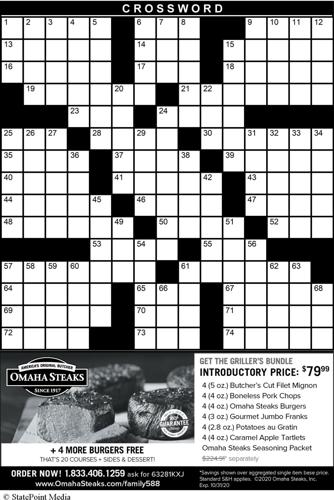 Crossword | Entertainment | wenatcheeworld.com