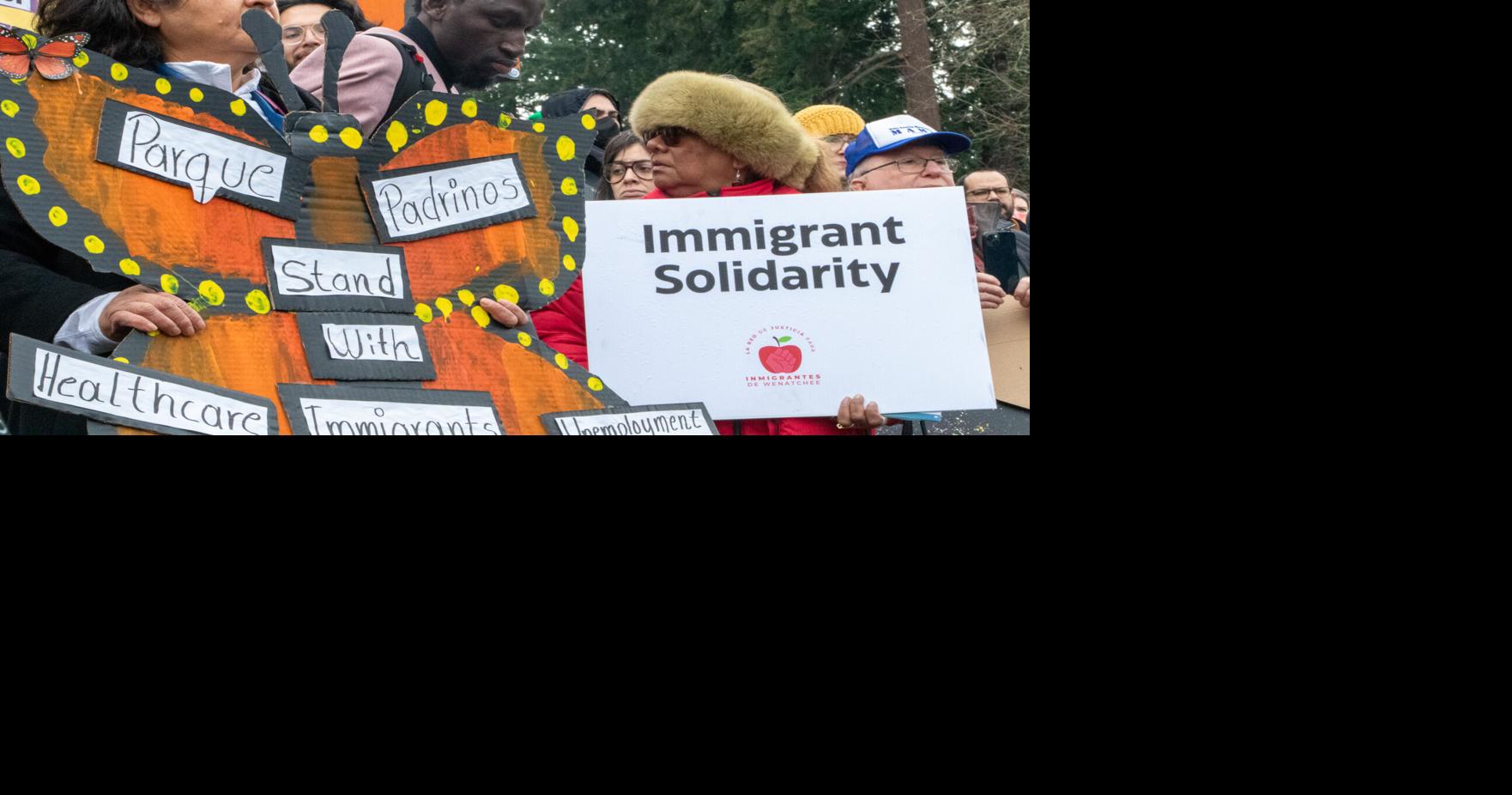 Hundreds rally for immigrant, refugee rights, urge lawmakers to expand ...