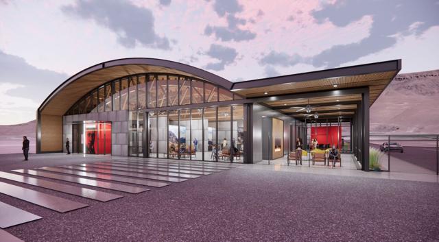 A 'cool retro' hangar | Pangborn's new general aviation terminal begins ...