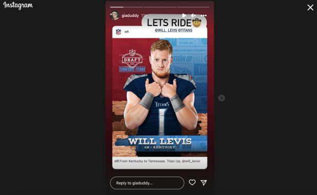 Will Levis' girlfriend Gia Duddy hit with 2023 NFL Draft questions