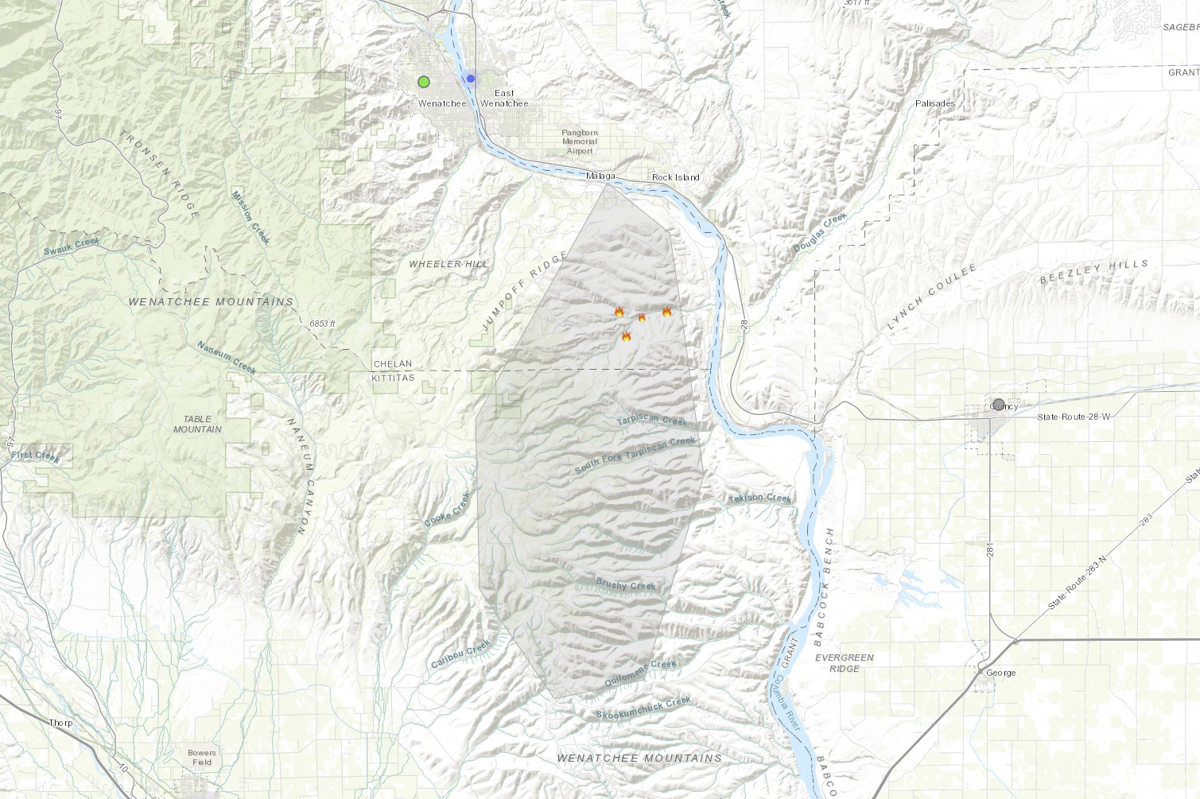 Wenatchee Fire Map 2020 Update: Local crews take over Colockum Fire | News 
