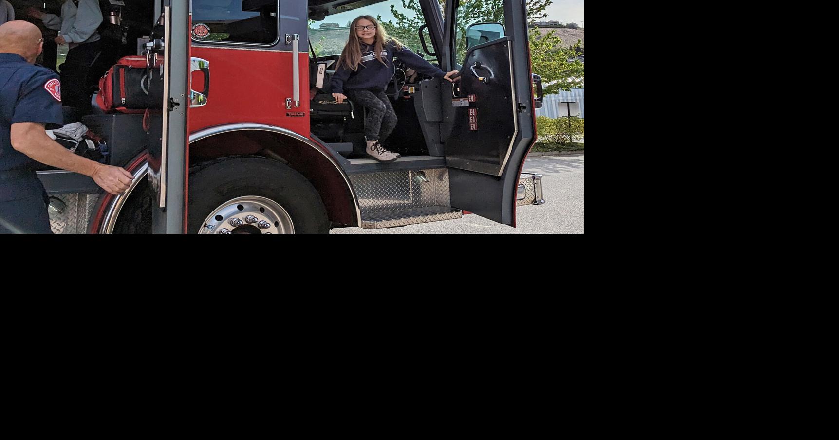 A more exciting ride | Kids take fire truck to school | Local News ...
