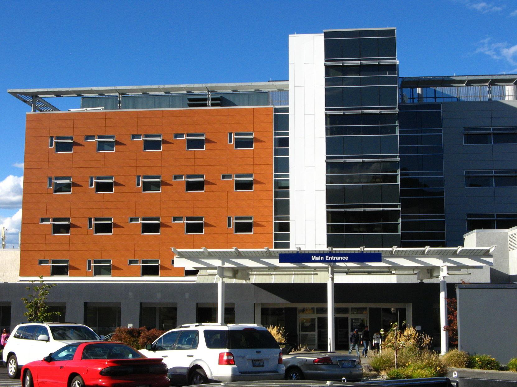 One entrance to Confluence Health's Central Washington Hospital in Wenatchee.