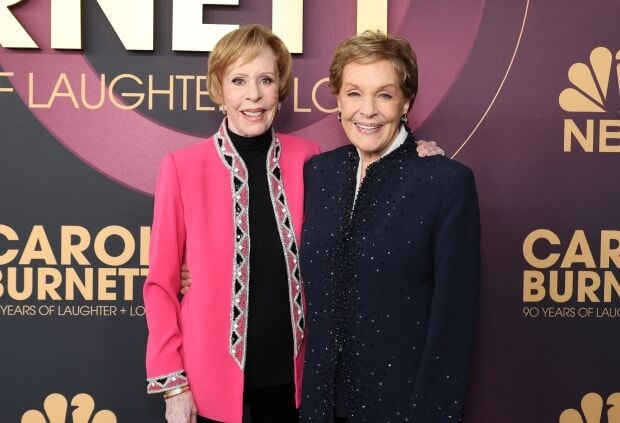 Julie Andrews Proudly Supports Carol Burnett at Taping of Her Birthday Special in Sweet Photos